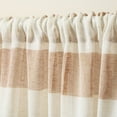 thumbnail image 5 of TOWN & COUNTRY BASICS Pax Semi-Sheer Stripe, Light Filtering Indoor Curtains 2-Pack Rust/Linen, 50"x84", 5 of 10