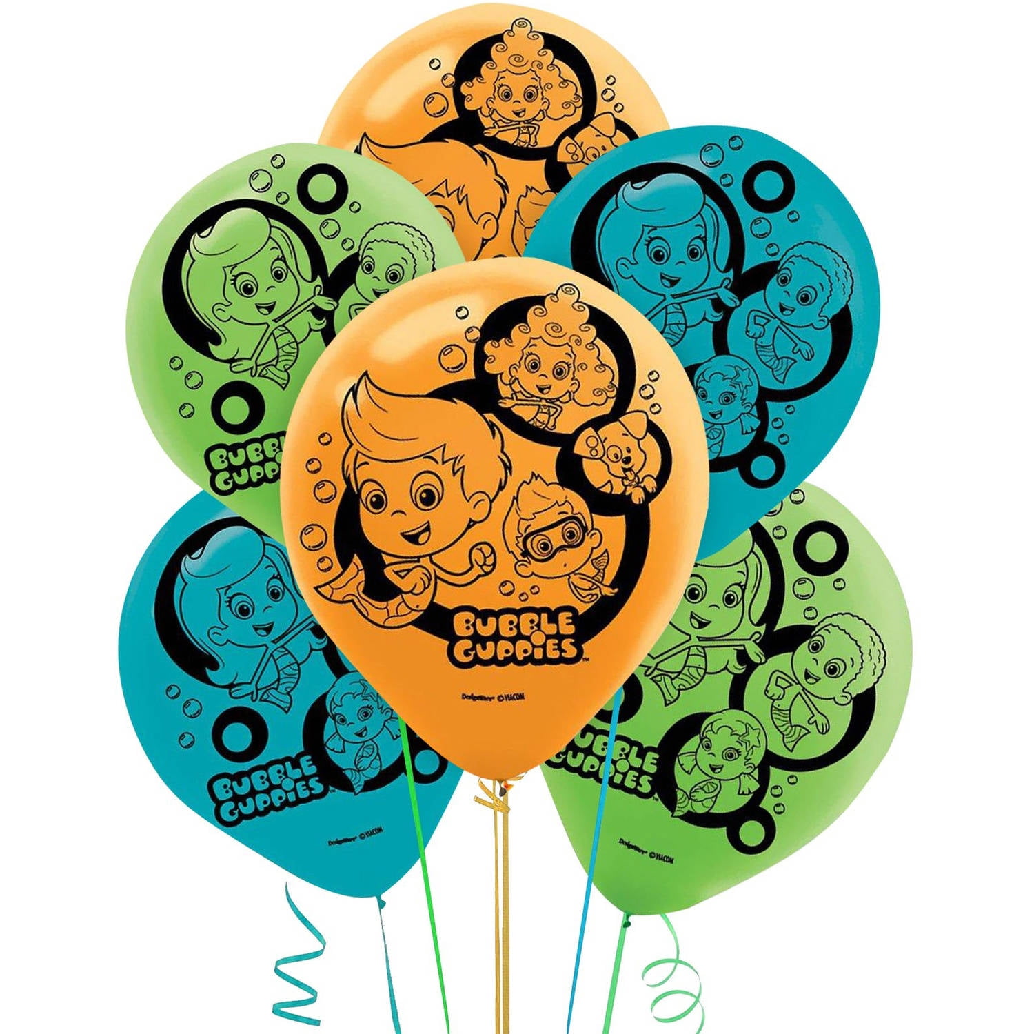 Bubble Guppies Latex Balloons, 6pk