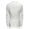 thumbnail image 3 of Traje individual para hombre, juvenil, ajustado, informal, con flores, chaqueta de rendimiento para hombre, 3 of 3