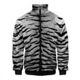 thumbnail image 4 of Chaquetas con estampado de tigre en 3D para hombre, chaqueta informal de manga larga a la moda, ropa de calle transpirable, abrigos holgados y cómodos con cremallera, 4 of 5