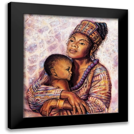 Unknown 12x13 Black Modern Framed Museum Art Print Titled - Mother and Child