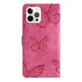 thumbnail image 2 of Compatible with iPhone 15 Pro Embossed Butterfly Case with Wallet and Kickstand Cover, 2 of 5