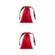 thumbnail image 4 of Cateissary Bolsas de joyería súper suaves Solución de almacenamiento que ahorra espacio y es fácil de viajar Bolsas con cordón Durable rojo rojo 2Conjunto, 4 of 6