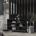 thumbnail image 1 of vidaXL Sideboard High Gloss Grey 103.5x35x70 cm Engineered Wood, 1 of 5