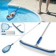 thumbnail image 1 of Swimming Pool Brush Set Portable Swimming Pool Cleaning Brush with 63in Handle Lightweight Pool Brush Set Adjustable Aluminum Handle Pool Brush Easy Storage Sponge Scrub Brush for Tile Po, 1 of 11