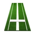 thumbnail image 3 of FOULEZRE 10x3FT Softball Pitching Mat with Rubber and Powerline, Artificial Grass Softball Pitching Mound with Carry Strap, Indoor Outdoor Baseball Hitting Pitchers Practice Aid Pad, 3 of 8