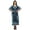 Dark Navy Blue, variant on Moomaya Beach Kaftan Bikini Cover Up WoMen's Long Maxi Caftan Dresses For Women