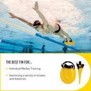 FINIS Positive Drive Fins - High-Quality Swim Fins for Men and Women - Swim Flippers to Use with All Four Swim Strokes - Swimming Fins for Swimming and Pool Accessories - X-Large, Yellow