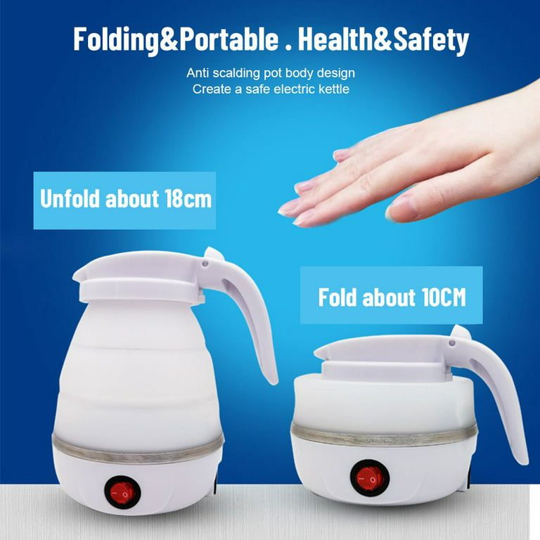 Electric Kettle Silicone Foldable Water Kettles Compression Leak