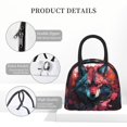 thumbnail image 4 of Disketp Red Flame Wolf Head Bolsa Térmica para Almuerzo, Lonchera con Abertura Amplia y Gran Capacidad, Organizador Reutilizable para Mujeres, Hombres y Adultos, 4 of 6