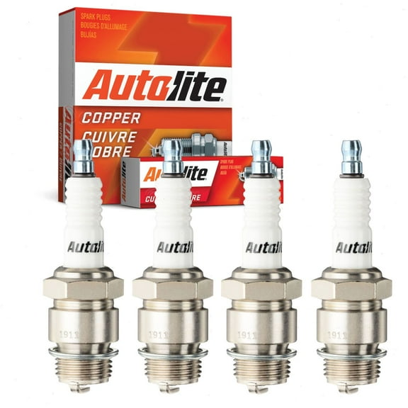 4 pc Autolite 386 Copper Core Spark Plugs for 1010 5000 7 B5 C83 Ignition Wire Secondary