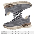 thumbnail image 2 of Zapatillas de deporte casuales Zapatillas de escalada para hombre con cordones para viajes al aire libre (40) Gris, 2 of 7