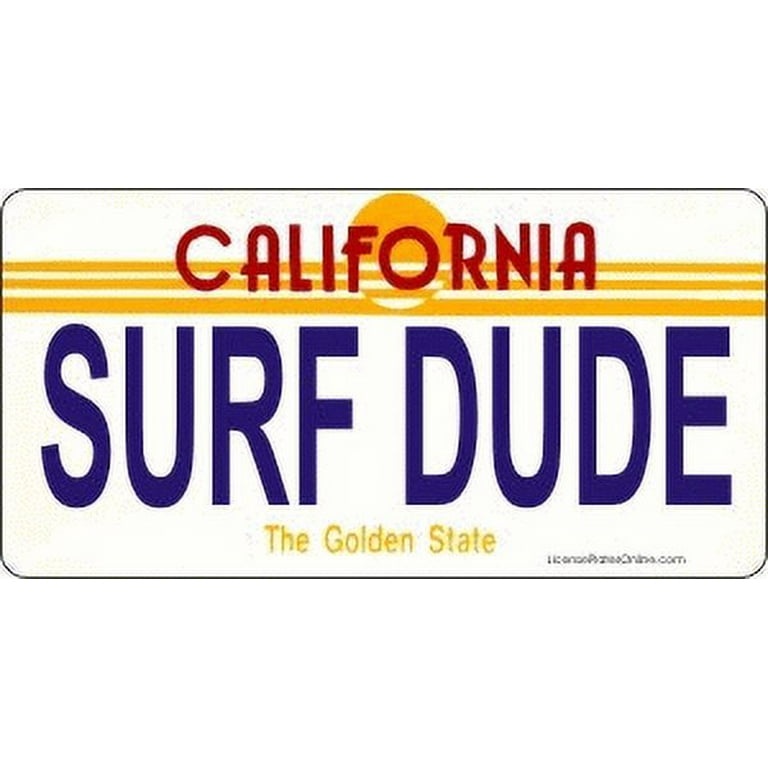 Design It Yourself California Bicycle Plate 2. Free Personalization on Plate