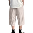 thumbnail image 6 of Mavick Sweatpants for Men Summer Sweat Shorts Elastic Waist Athletic Casual Drawstring Pocketed 3/4 Pants, 6 of 9