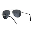thumbnail image 4 of Polarized Lens Mens Classic Pilots Metal Rim Officer Style Sunglasses Silver Black, 4 of 4