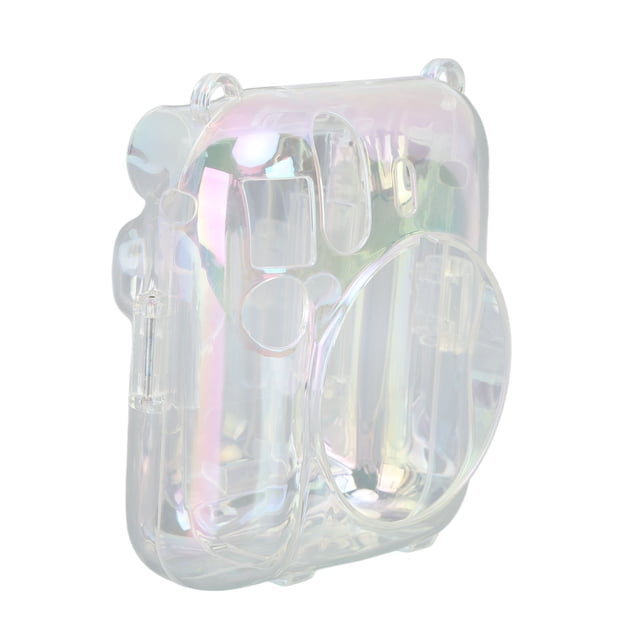 Protective Mini Camera Case, PC Adjustable Detachable Strap Hollow Button Design Instant Camera Case for Traveling