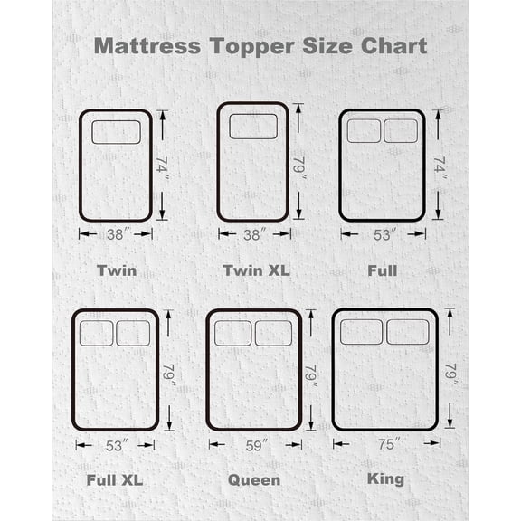 3 Inch  Memory Foam Mattress Topper with  Cover Cooling Soft