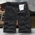 thumbnail image 4 of Pantalones Cortos de Carga de Verano de Color Sólido Casual, Pantalones Atléticos de Cintura Elástica para la Playa, Descansar Y Actividades Al Aire Libre, 4 of 6