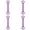Purple, variant on Figure 8 Resistance Band 18.9 Inch, Resistance Bands with Handles Elastic Exercise Band for Home Gym Stretching and Fitness Training for Arms Back Chest, Exercise Bands, Purple