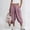 Style1-Pink capri pants for women, variant on Maqroz Capri Pants for Women Loose Fit Elastic Waist Casual Cropped Trousers with Pockets Lightweight Cotton Linen for Summer Beach Vacation