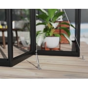 Palram - Canopia Triomphe Chalet - 12' x 15' - Walk-In Hobby Greenhouse - Black - with 2 Roof Vents