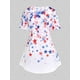 thumbnail image 2 of Camiseta Talla Extra Patriótico con Estampado de Bandera de Estados Unidos Rosegal Camisetas tallas grandes, 2 of 5