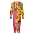 thumbnail image 6 of Winnie Jumpsuit for Men Women Hooded Flannel Onesie Rompers Soft Cozy Loungewear Home Pajamas 3XL, 6 of 7