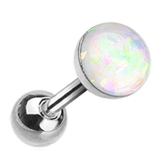 Tragus Opal Sparkle Cartilage Tragus Earring 18g 1pc