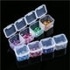 thumbnail image 5 of Monstrate ABS Crystal Embroidery Storage Box Rectangular Salon Container Rivet Detachable Grid Manicure 28 Case Adjustable Almacenamiento y organización del hogar, 5 of 6