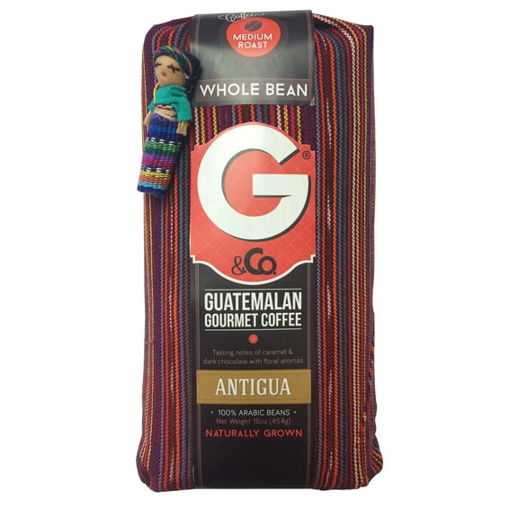 Guatemala coffee, Antigua, Medium Roast, Whole Bean, 16 oz.