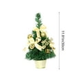 thumbnail image 7 of Wooowa Christmas Mini Tabletop Tree Figurines, Festive Small Decor for Desks & Countertops, 7 of 7