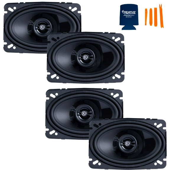 Memphis Audio 2 Pairs of PRX46 Power Reference Series 4x6" Coaxial Speakers