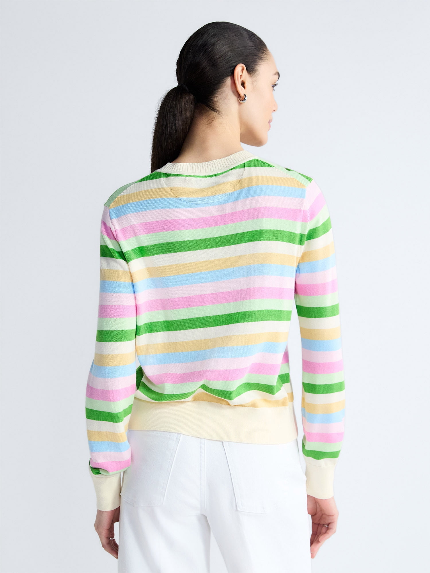 Free Assembly Women's Classic Cardigan Sweater with Long Sleeves, Lightweight, Sizes XS-4X