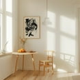 thumbnail image 3 of Abstract Black and White Swirls - Drawing Abstract Black and White Modern Art Geometric Minimalist Surrealism Oak Framed Wall Art Print 16 x 24 inches, 3 of 15