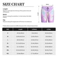 thumbnail image 4 of Daiia Purple Sparkling Butterfly Mens Woven Stretch Pajama Short,Short Pajama Pants-Small, 4 of 7