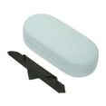 thumbnail image 1 of Estuche Duro para Gafas Uxcell, 1 Paquete de Cuero PU Grande, Organizador de Gafas de Sol con Grano de Litchi, Azul Claro, 1 of 7