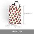 thumbnail image 3 of Lsque Hand Drawn Strawberry Laundry Basket, Laundry Hamper, Dirty Clothes Hamper for Laundry, Collapsible, Waterproof Laundry Baskets with Aluminum Handles for Laundry, Dorm, Family, 3 of 6