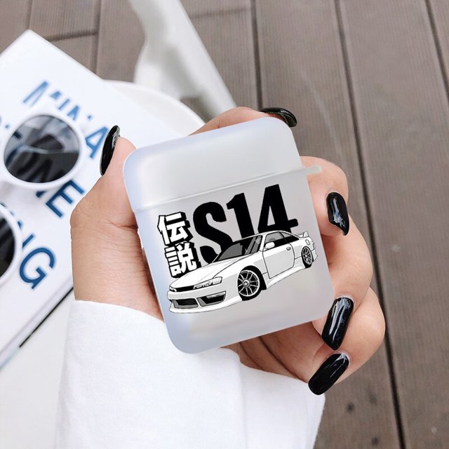 Funda de lujo de Anime japonés Fujiwara Takumi AE86 Initial D 3D para Apple Airpods 1 2 3 Pro, auriculares inalámbricos con Bluetooth xuanjing unisex
