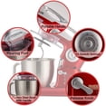 thumbnail image 2 of COKLAI Kitchen Electric Stand Mixer, 7.3QT, 6 Speed Kitchen Mixer with Stainless Steel Bowl, Aluminium Die-casting Head shell,24-month warranty, 2 of 7