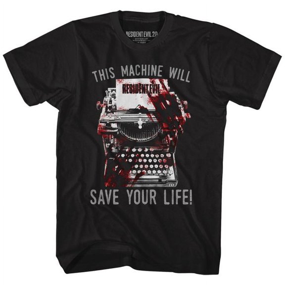 Resident Evil Save Black Adult T-Shirt 4Xl