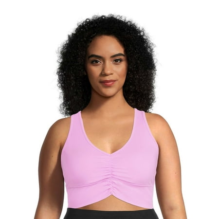 

Avia Women s Plus Size Ruched V-Neck Sports Bra