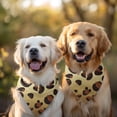thumbnail image 2 of Dog Bandana 2 Pack,Gold and Brown Of Leopard Print Bandanas for Dogs,Cat Bandana,Small/ Large Dog Bandana 2 Size,Dog Bandanas Girl Boy, 2 of 5