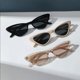 thumbnail image 1 of Gafas de sol pequeñas de ojo de gato para mujer, anteojos de sol ajustados, Retro, Vintage, estrecho, 3 pares por juego, 1 of 4