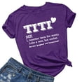thumbnail image 3 of QIPOPIQ T-Shirt Graphique à Manches Courtes pour Femmes, Col Rond, Été, Décontracté, à Lettres Imprimées, Liquidation, 3 of 4