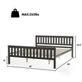 thumbnail image 2 of Costway Queen Wood Platform Bed with Headboard and Footboard Mattress Foundation, 2 of 11