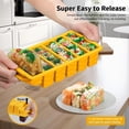 thumbnail image 4 of 2-Pack Silicone Freezer Trays with Lid, 2 Large 2-Cup(500Ml) & 6 Small 1/2-Cup(1, 4 of 10