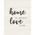 thumbnail image 2 of CAD Designs 12x14 Black Ornate Wood Framed with Double Matting Museum Art Print Titled - Love Lives, 2 of 4