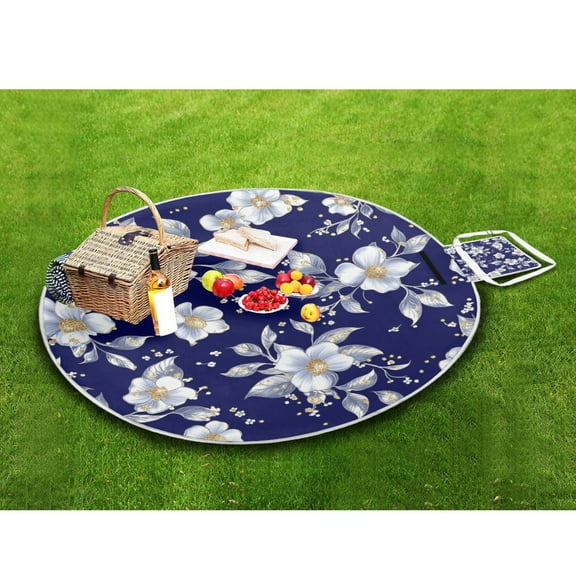 Picnic Blankets Teencool Beach Blanket Creatively Floral Serenity Pattern Outdoor Blanket for Travel