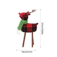 thumbnail image 3 of YIMWNYI Christmas Deer Doll Ornament, Holiday Decoration, Soft Knitted Design, Festive Home Decor, Unique Christmas Gift, Whimsical Deer Figurine, 3 of 6