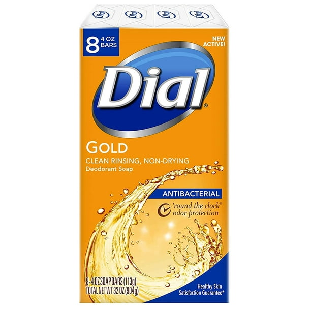 Dial Classic Fragrance Moisturized Antibacterial Deodorant Bar Soap